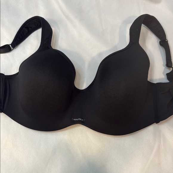 Nautica Black Full Coverage Bra with Adjustable Straps, size 38DD, Preowned - Picture 1 of 13